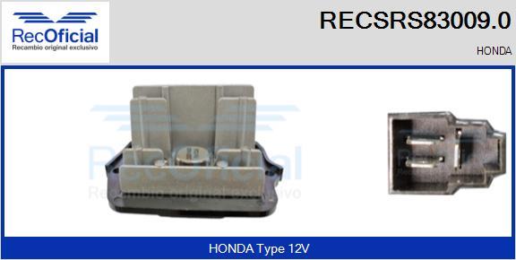 RECOFICIAL RECSRS83009.0 - Resistor, interior blower car-mod.net