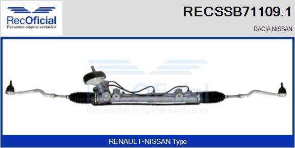 RECOFICIAL RECSSB71109.1 - Steering Gear car-mod.net