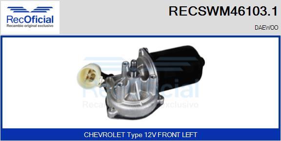 RECOFICIAL RECSWM46103.1 - Wiper Motor car-mod.net