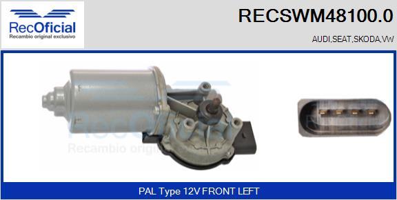 RECOFICIAL RECSWM48100.0 - Wiper Motor car-mod.net
