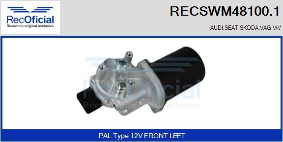 RECOFICIAL RECSWM48100.1 - Wiper Motor car-mod.net