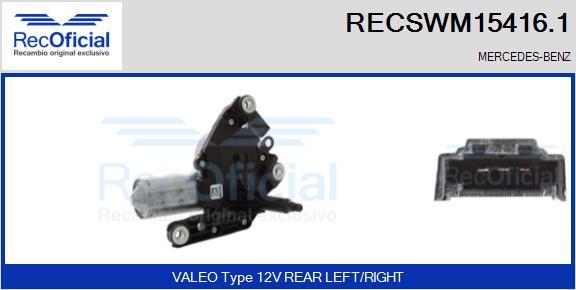 RECOFICIAL RECSWM15416.1 - Wiper Motor car-mod.net