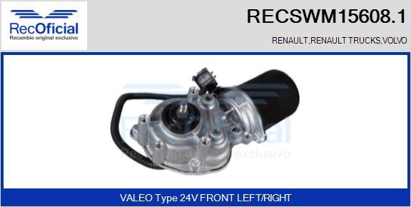 RECOFICIAL RECSWM15608.1 - Wiper Motor car-mod.net