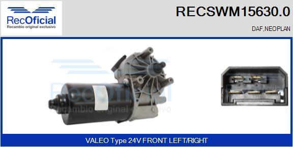 RECOFICIAL RECSWM15630.0 - Wiper Motor car-mod.net