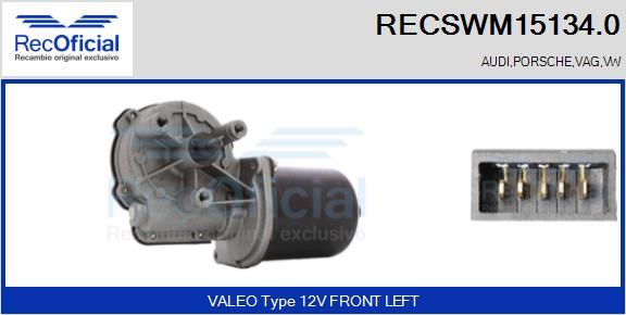 RECOFICIAL RECSWM15134.0 - Wiper Motor car-mod.net