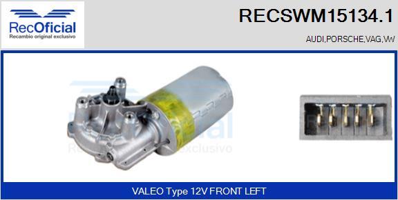 RECOFICIAL RECSWM15134.1 - Wiper Motor car-mod.net