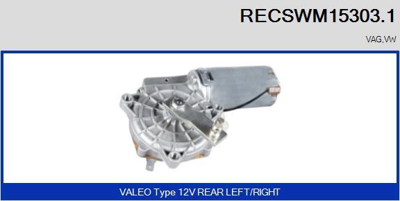 RECOFICIAL RECSWM15303.1 - Wiper Motor car-mod.net