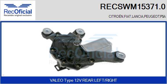 RECOFICIAL RECSWM15371.0 - Wiper Motor car-mod.net