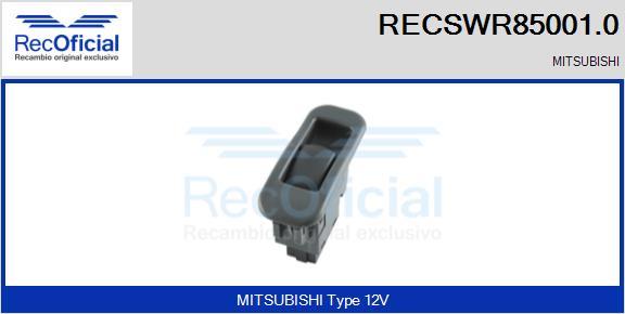 RECOFICIAL RECSWR85001.0 - Switch, window regulator car-mod.net