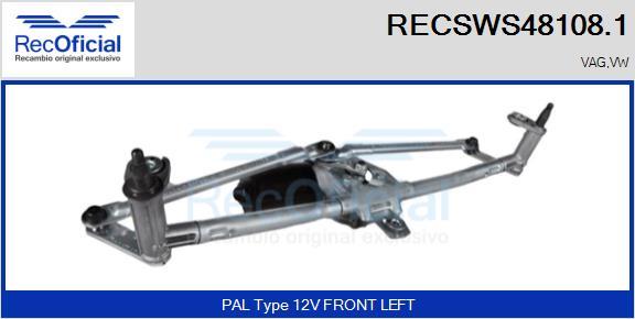 RECOFICIAL RECSWS48108.1 - Window Wiper System car-mod.net