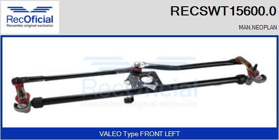 RECOFICIAL RECSWT15600.0 - Wiper Linkage car-mod.net