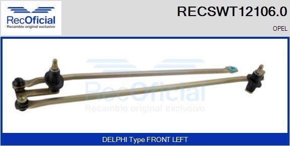 RECOFICIAL RECSWT12106.0 - Wiper Linkage car-mod.net