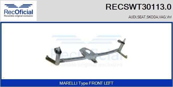 RECOFICIAL RECSWT30113.0 - Wiper Linkage car-mod.net