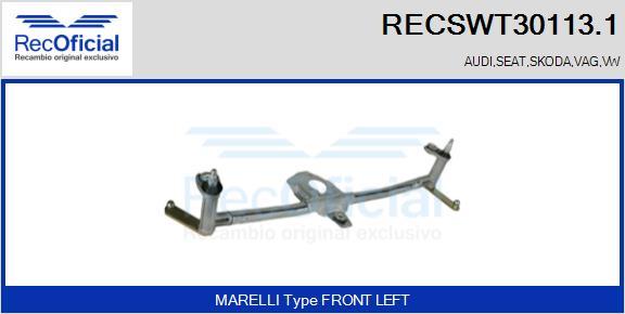 RECOFICIAL RECSWT30113.1 - Wiper Linkage car-mod.net