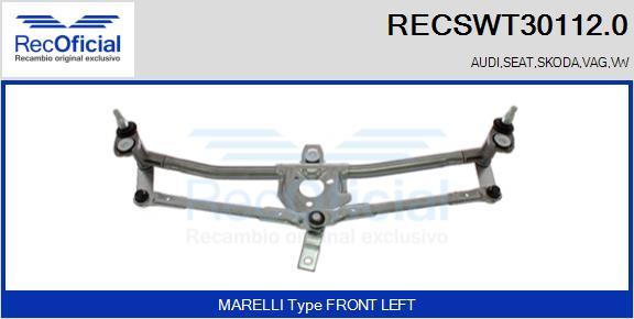 RECOFICIAL RECSWT30112.0 - Wiper Linkage car-mod.net