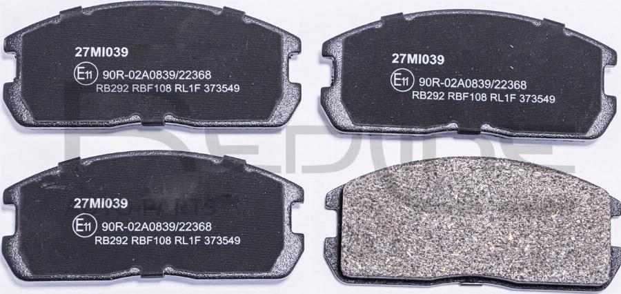Red Line 27MI039 - Brake Pad Set, disc brake car-mod.net