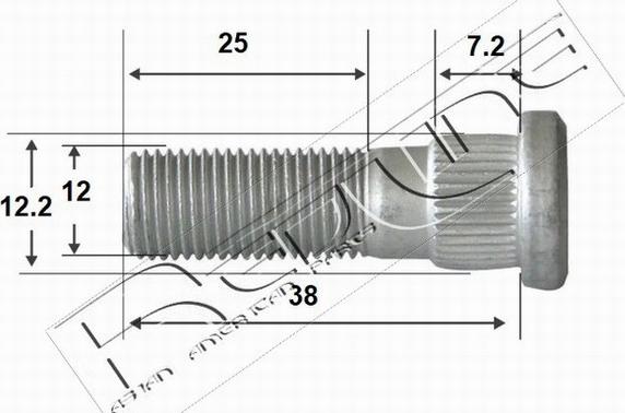 Red Line 73HO000 - Bolt, axle strut car-mod.net