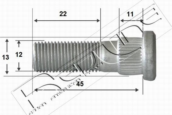 Red Line 73HY007 - Bolt, axle strut car-mod.net