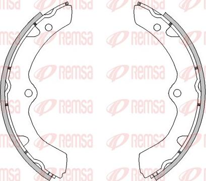 Remsa 4455.00 - Drum Brake Shoe Set car-mod.net