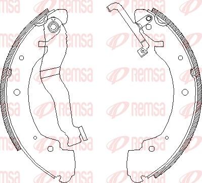 Remsa 4402.00 - Drum Brake Shoe Set car-mod.net