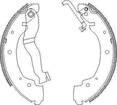 RIDER RD.2638.GS8530 - Drum Brake Shoe Set car-mod.net