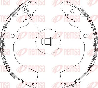 Remsa 4646.00 - Brake Shoe, Drum brakes car-mod.net