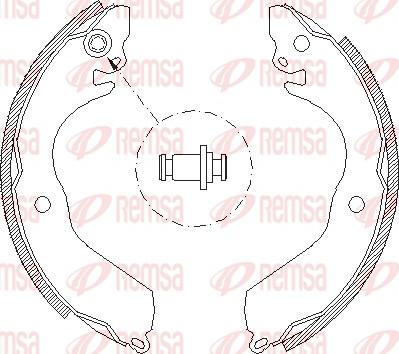 Remsa 4647.00 - Brake Shoe, Drum brakes car-mod.net