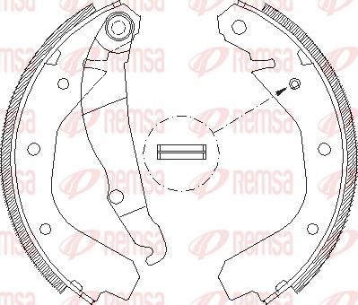 Remsa 4088.00 - Drum Brake Shoe Set car-mod.net