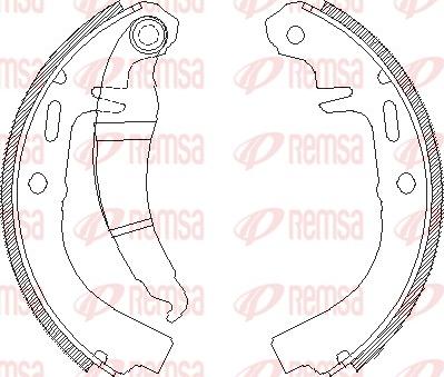 Remsa 4025.00 - Brake Shoe, Drum brakes car-mod.net