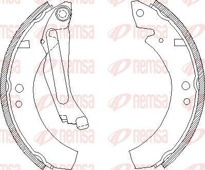 Remsa 4023.00 - Brake Shoe, Drum brakes car-mod.net