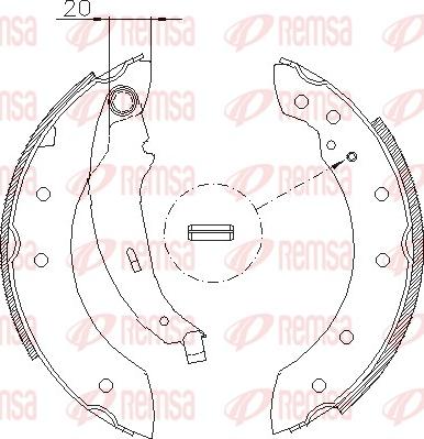 Remsa 4199.01 - Drum Brake Shoe Set car-mod.net