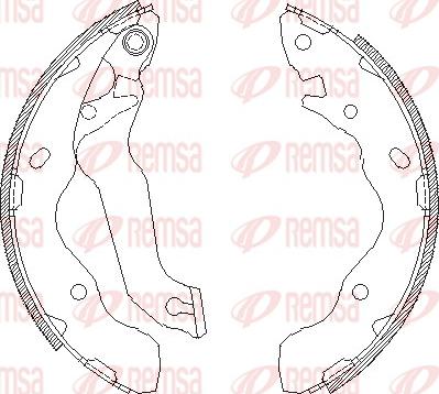 Remsa 4141.00 - Drum Brake Shoe Set car-mod.net