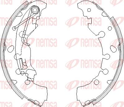 Remsa 4161.00 - Drum Brake Shoe Set car-mod.net