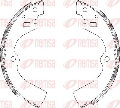 Remsa 4127.00 - Brake Shoe, Drum brakes car-mod.net