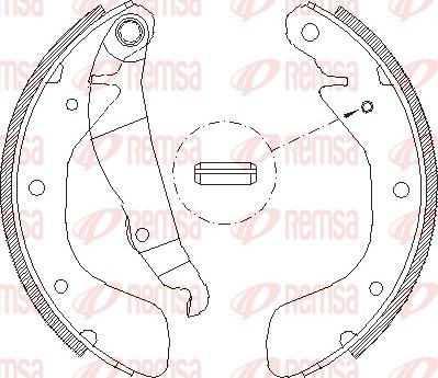 Remsa 4398.00 - Drum Brake Shoe Set car-mod.net