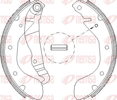 Remsa 4307.00 - Drum Brake Shoe Set car-mod.net