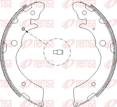 Remsa 4383.00 - Drum Brake Shoe Set car-mod.net