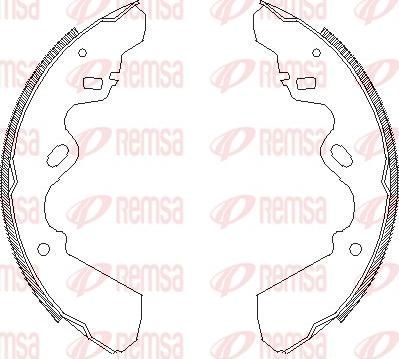 Remsa 4337.00 - Brake Shoe, Drum brakes car-mod.net