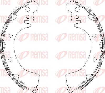 Remsa 4370.00 - Brake Shoe, Drum brakes car-mod.net