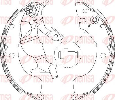 Remsa 4371.00 - Drum Brake Shoe Set car-mod.net
