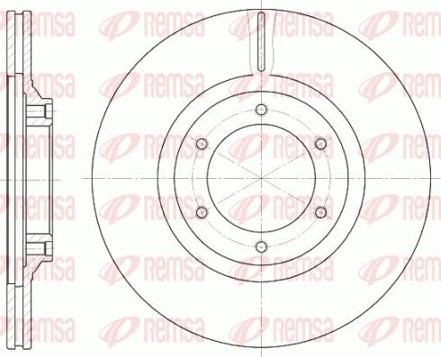 Remsa 6434.10 - Brake Disc car-mod.net