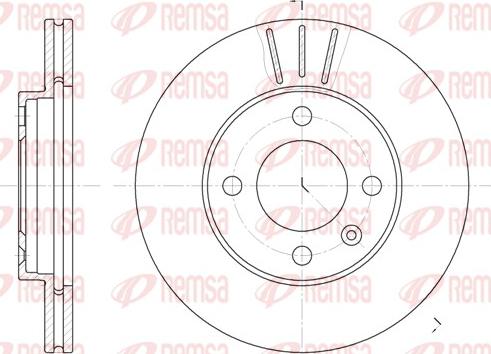 Remsa 6084.10 - Brake Disc car-mod.net