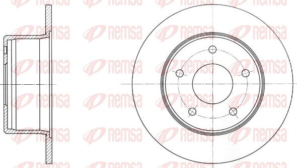 Remsa 61681.00 - Brake Disc car-mod.net