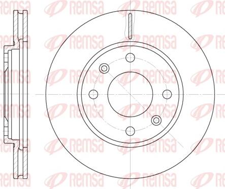 Remsa 6131.10 - Brake Disc car-mod.net