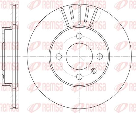 Remsa 6175.10 - Brake Disc car-mod.net