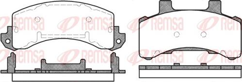 Remsa 0516.00 - Brake Pad Set, disc brake car-mod.net