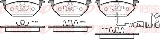 Remsa 0633.21 - Brake Pad Set, disc brake car-mod.net