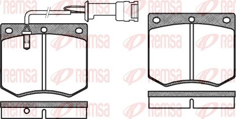 Remsa 0063.02 - Brake Pad Set, disc brake car-mod.net