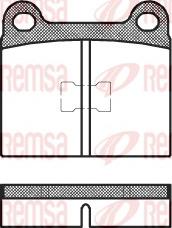Remsa 0017.00 - Brake Pad Set, disc brake car-mod.net