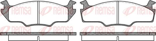 Remsa 0121.00 - Brake Pad Set, disc brake car-mod.net